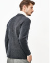 Chaqueta lana merino azul