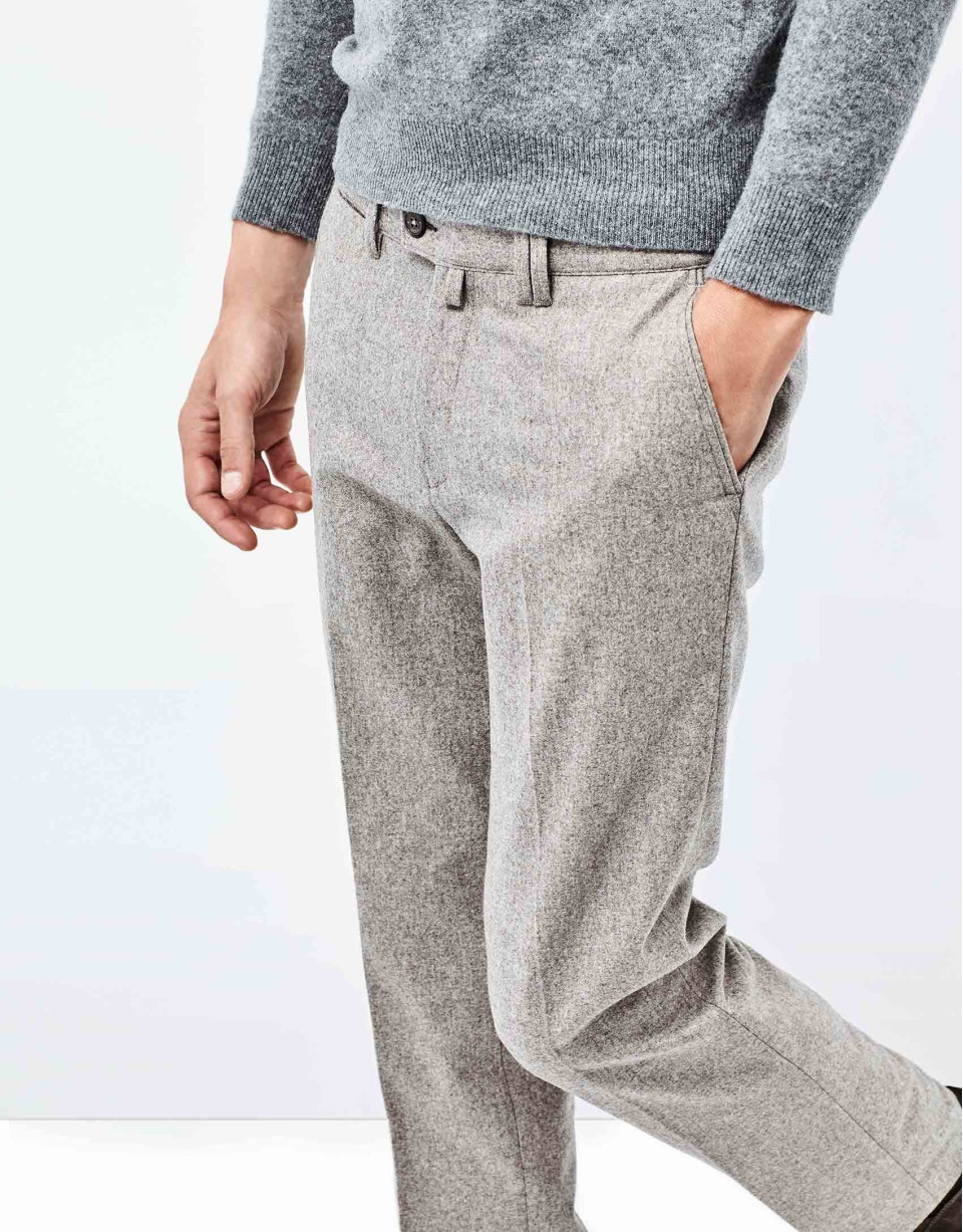 Brown flannel pants