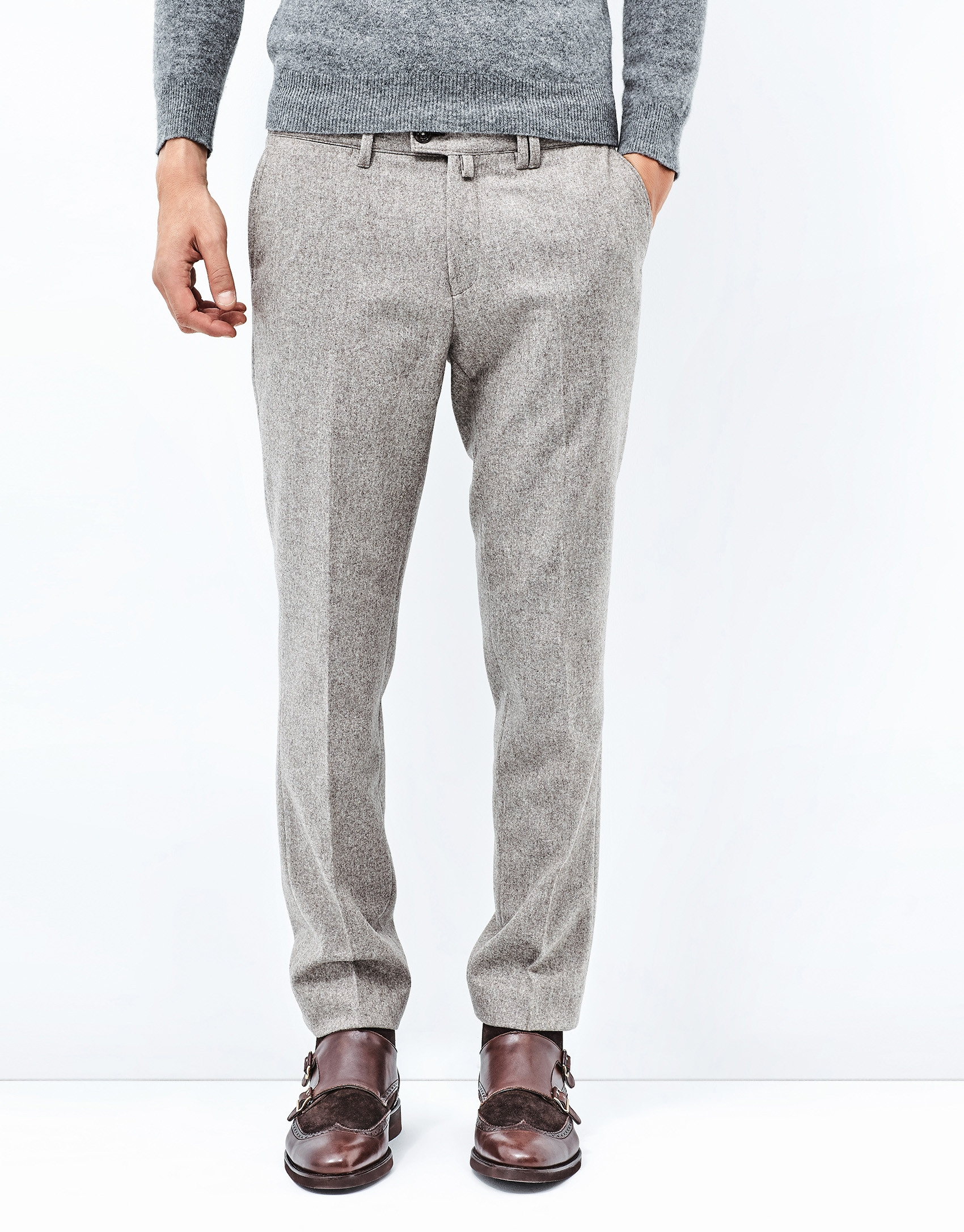 Brown flannel pants