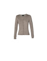 Round neck short fitted cardigan