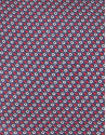 Navy and red checked tie