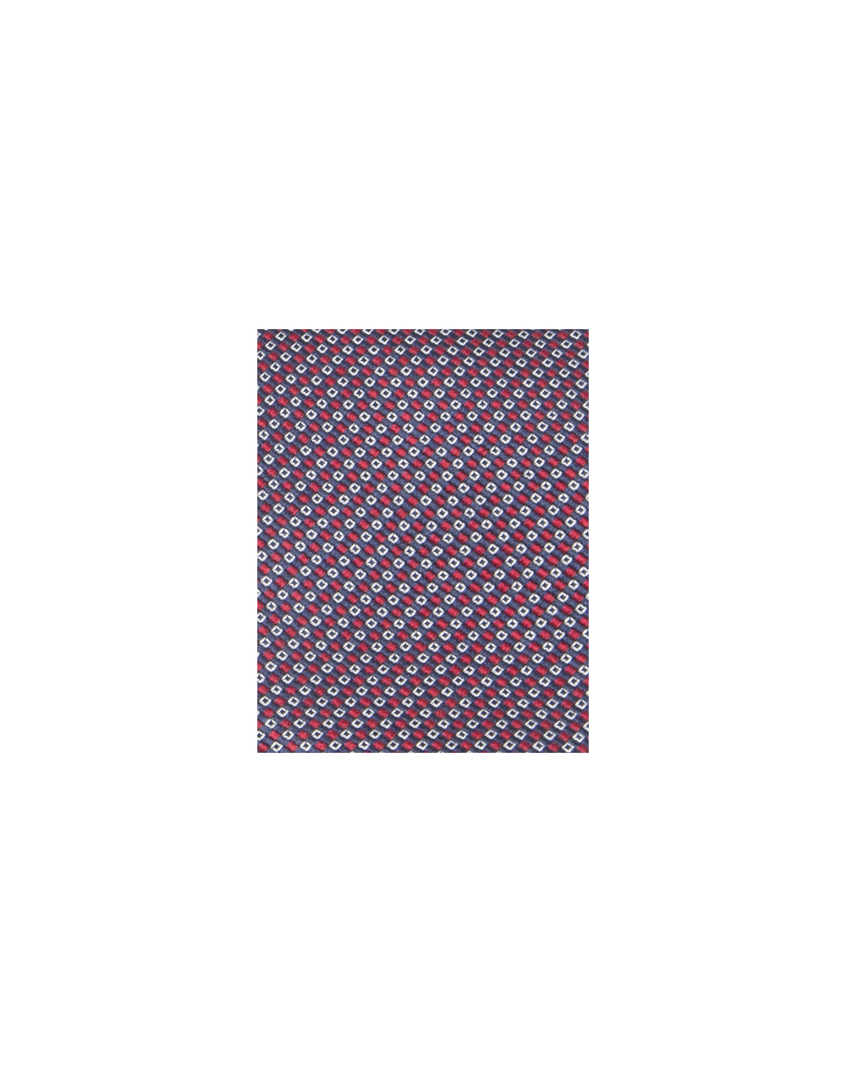 Navy and red checked tie