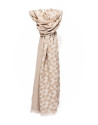 Foulard beige y camel