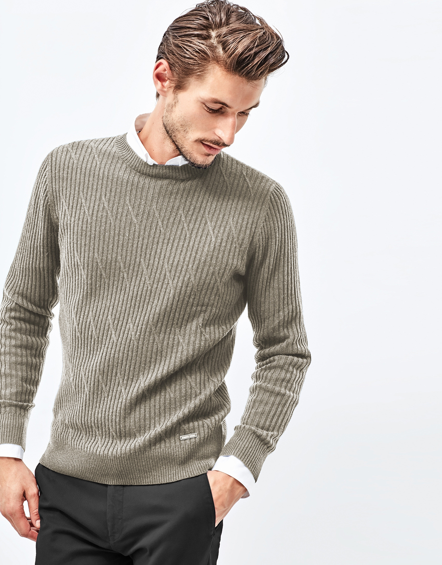 Jersey cashmere marrón