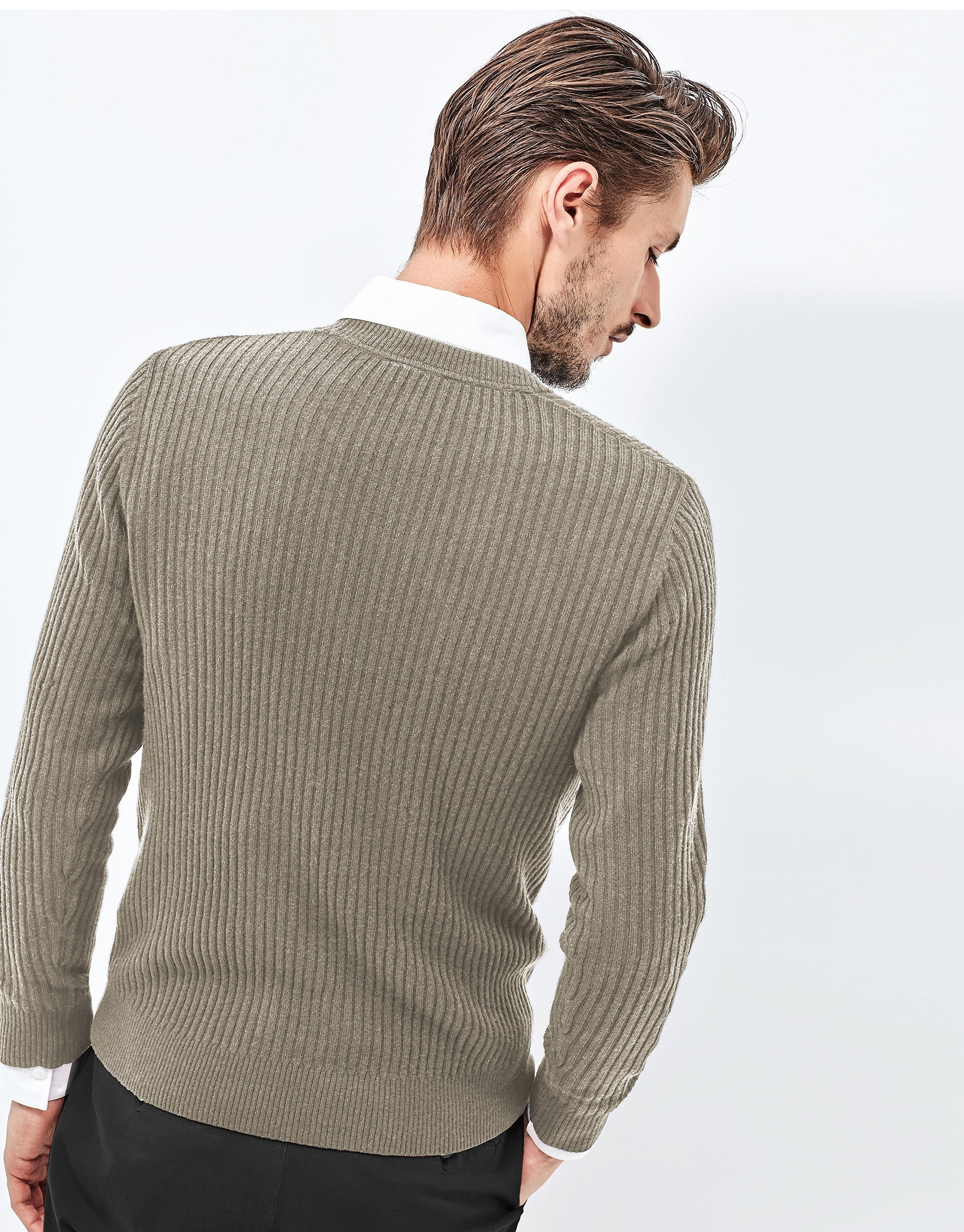Jersey cashmere marrón