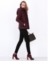 Aubergine short ski jacked