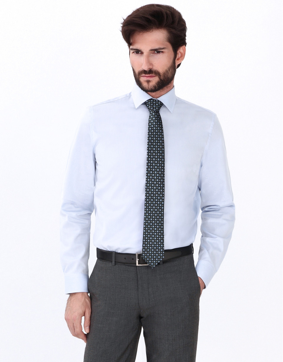 Camisa oxford azul