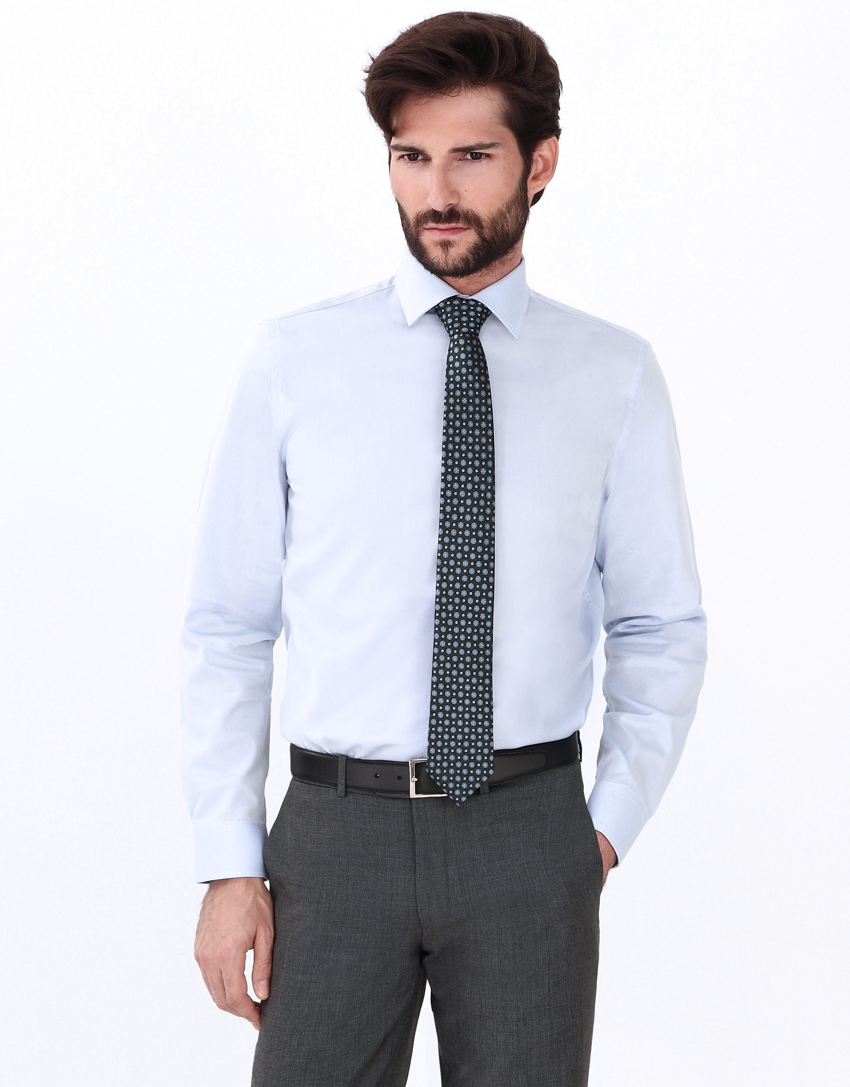 Camisa oxford azul