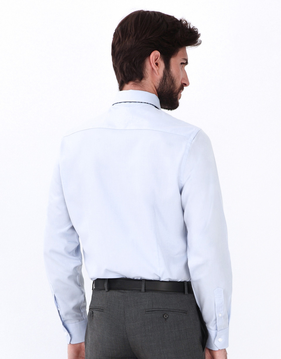 Camisa oxford azul