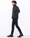 Dark blue quilted windbreaker