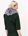 Top cuello redondo verde