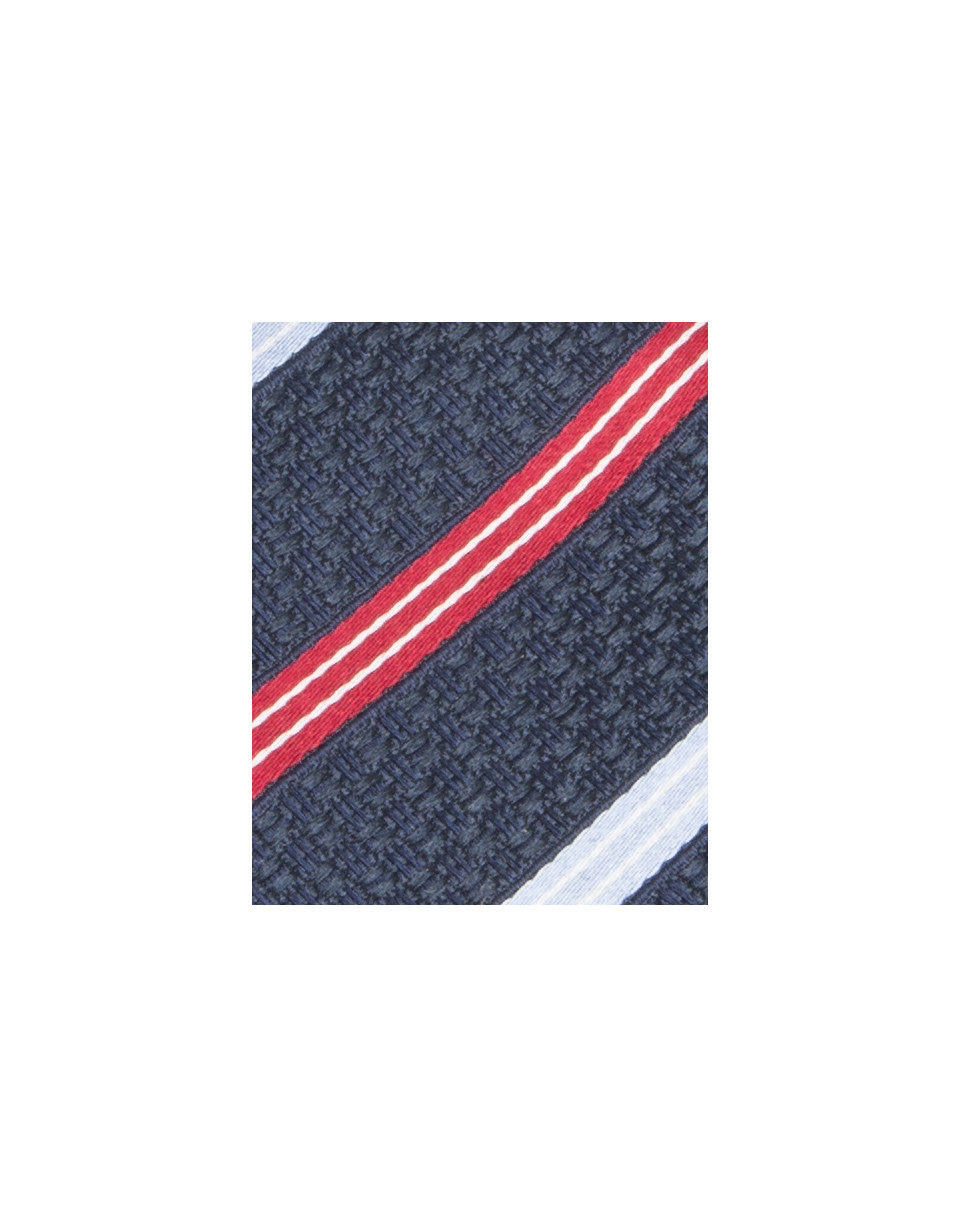 Corbata rayas rojo y blanco