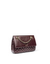 Burgundy leather Ghauri shoulder bag