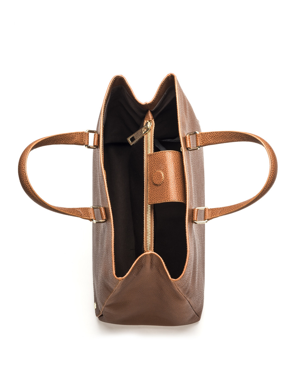 Tan Versalles leather tote bag