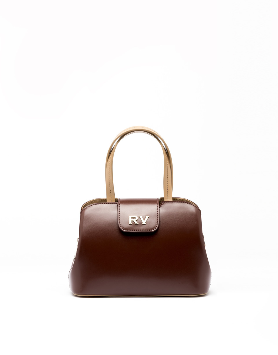 Bolso satchel nano piel marrón Ryan