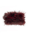 Cuello pelo zorro granate