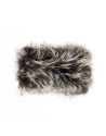 Cuello pelo zorro gris marengo