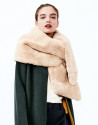 Beige fur stole 