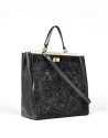 Black leather Baver tote