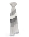 Beige striped scarf