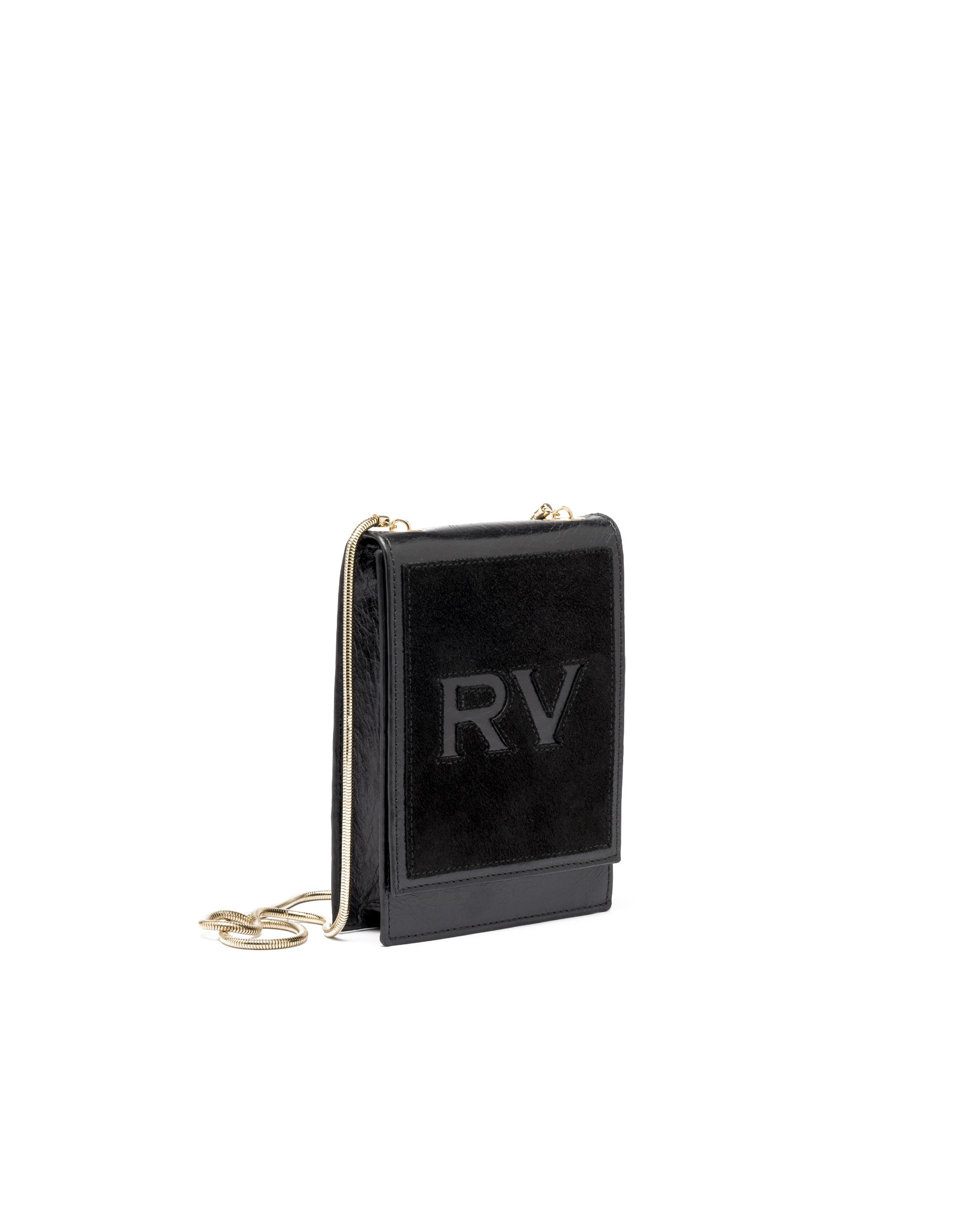 Bolso mini shoulder piel negra Eme