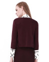 Aubergine short jacket