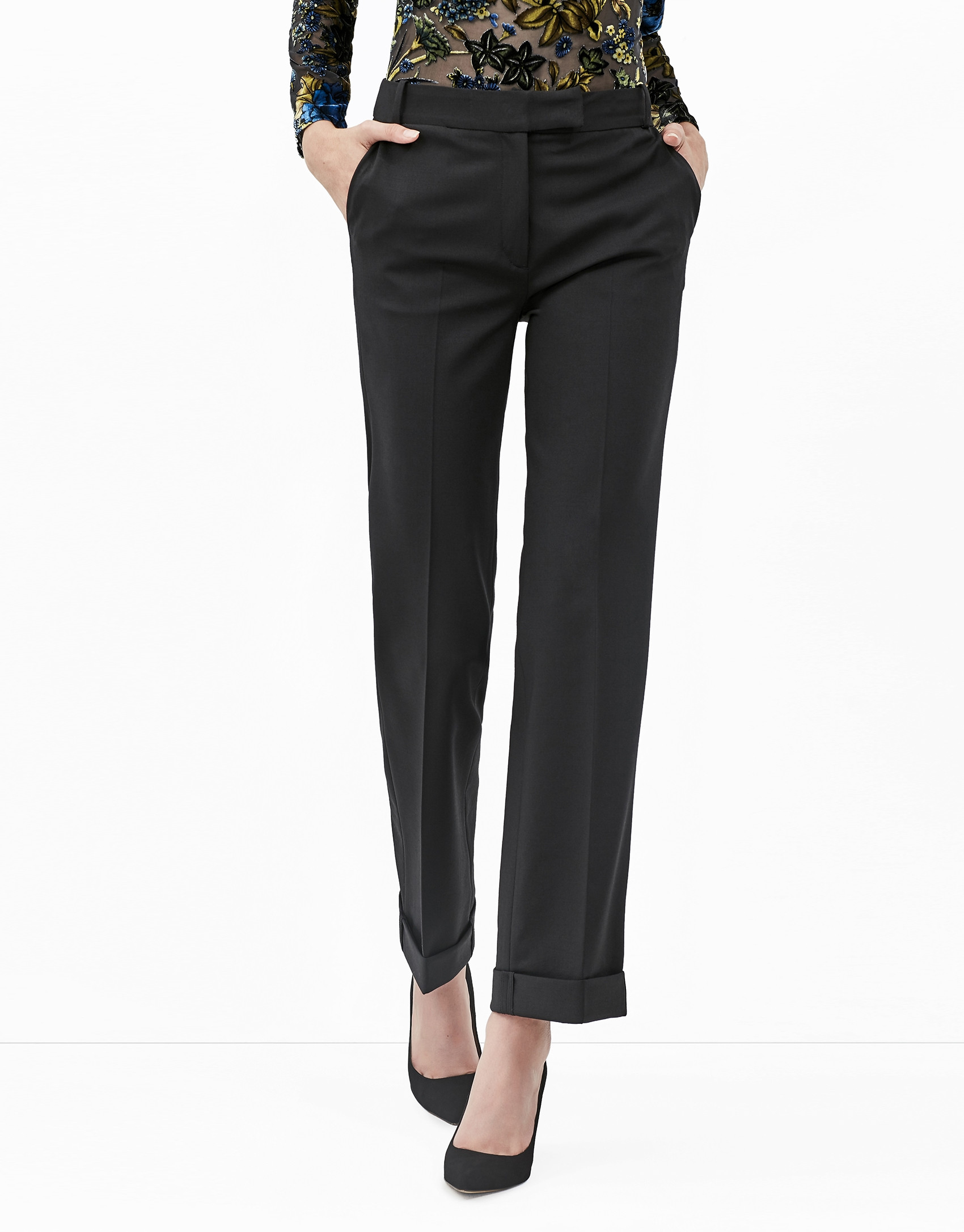 Black tuxedo pants