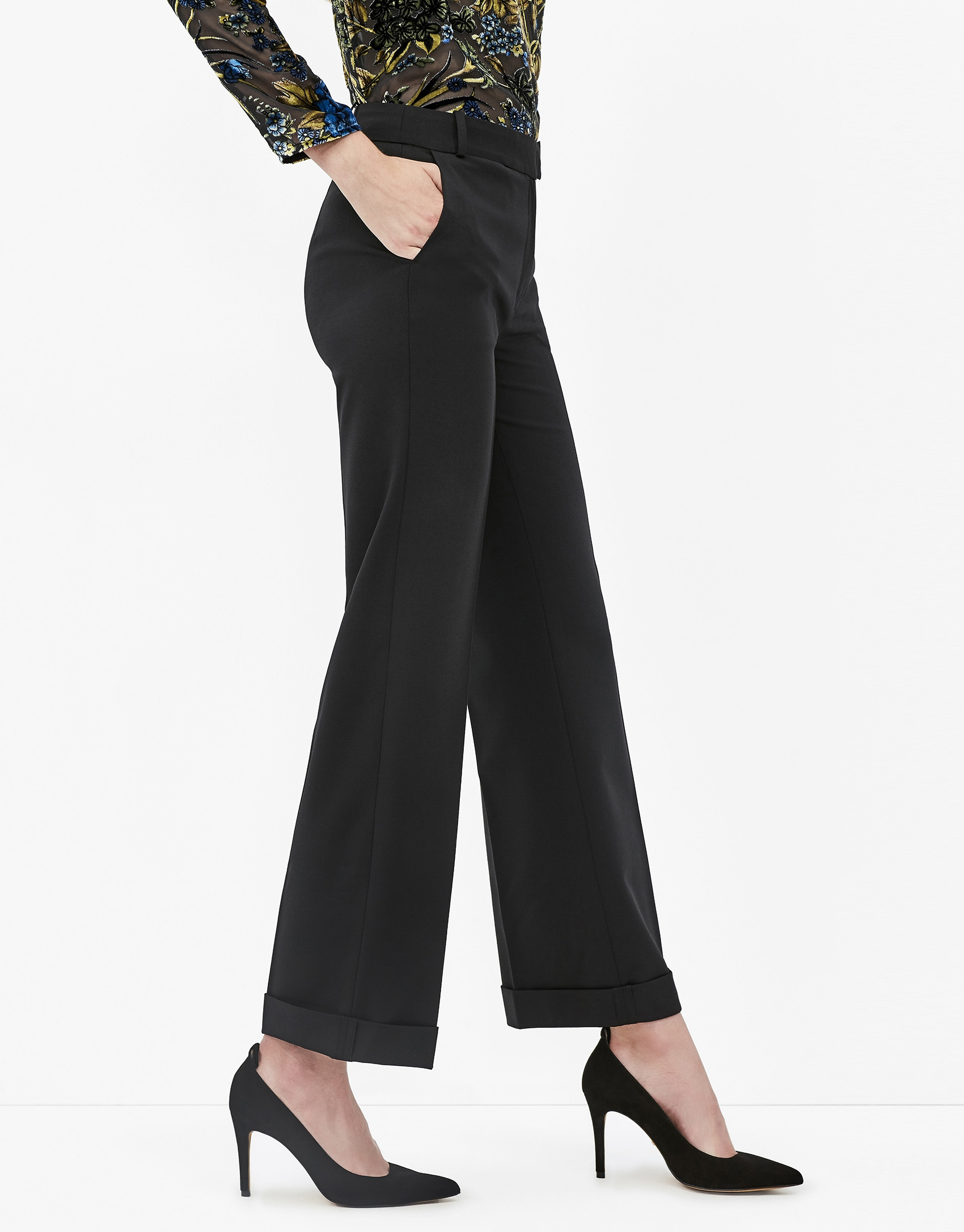 Black tuxedo pants