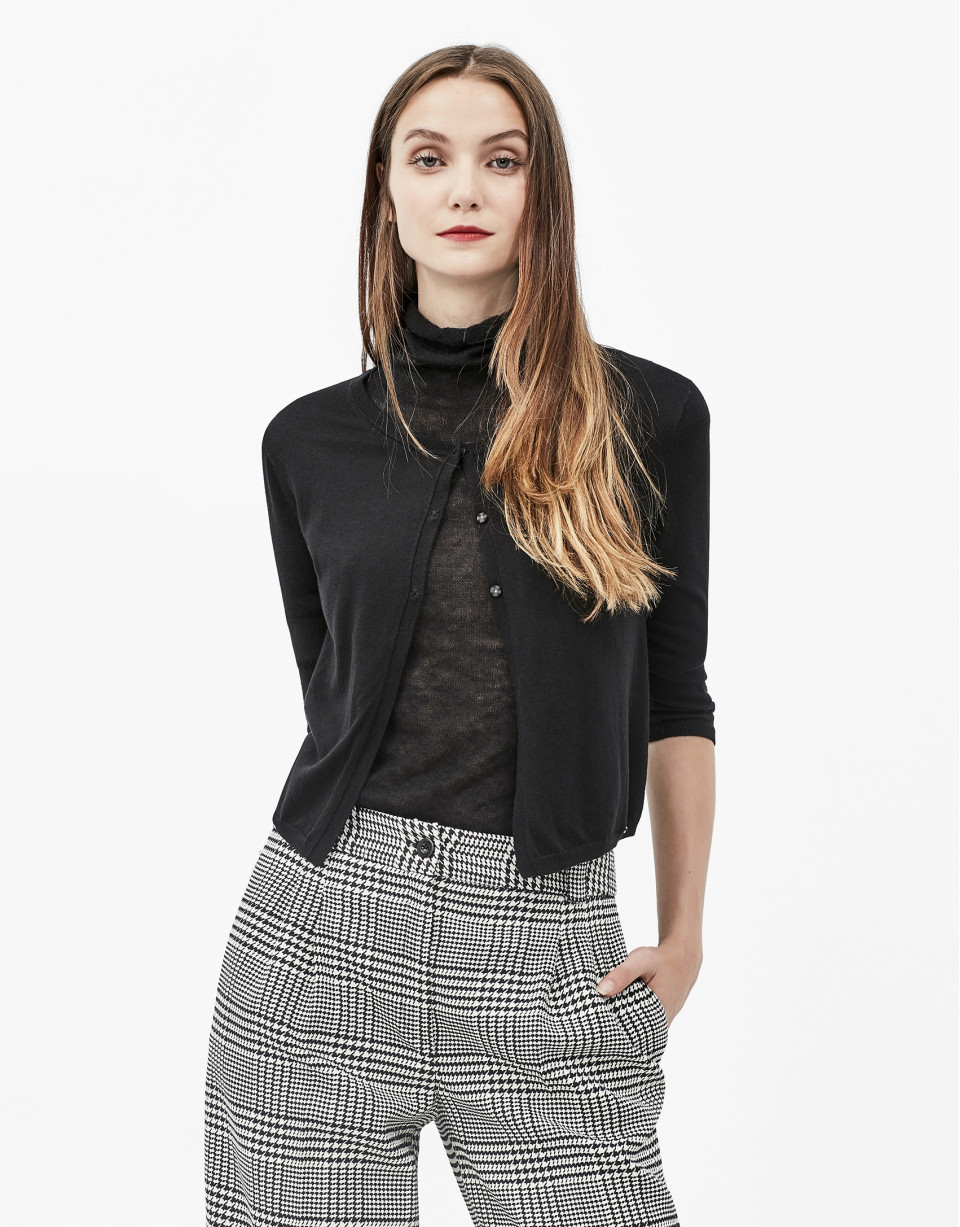 Black short jacket
