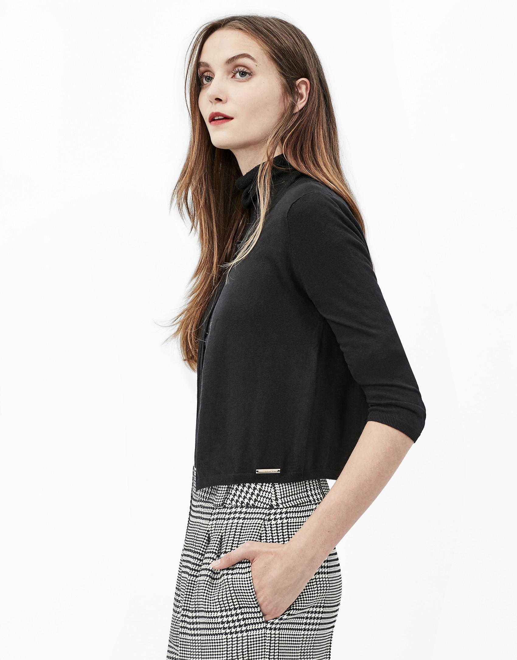 Black short jacket