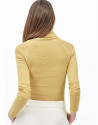 Jersey cuello cisne verde claro