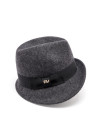 Sombrero gris ala corta