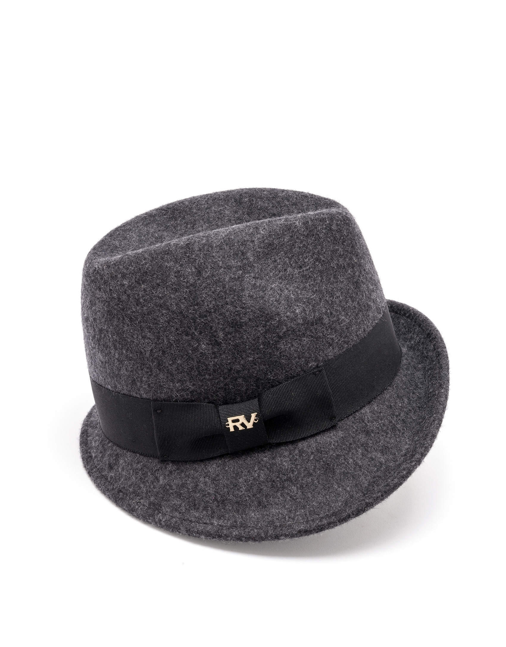 Sombrero gris ala corta