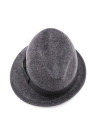 Gray short brim hat