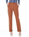 Tile-colored chiffon pants