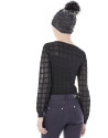 Black checked sweater