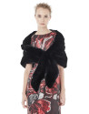 Black fur stole 