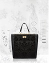 Bolso tote piel negro Baver