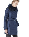 Long navy blue windbreaker with hood