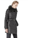 Long black windbreaker with hood