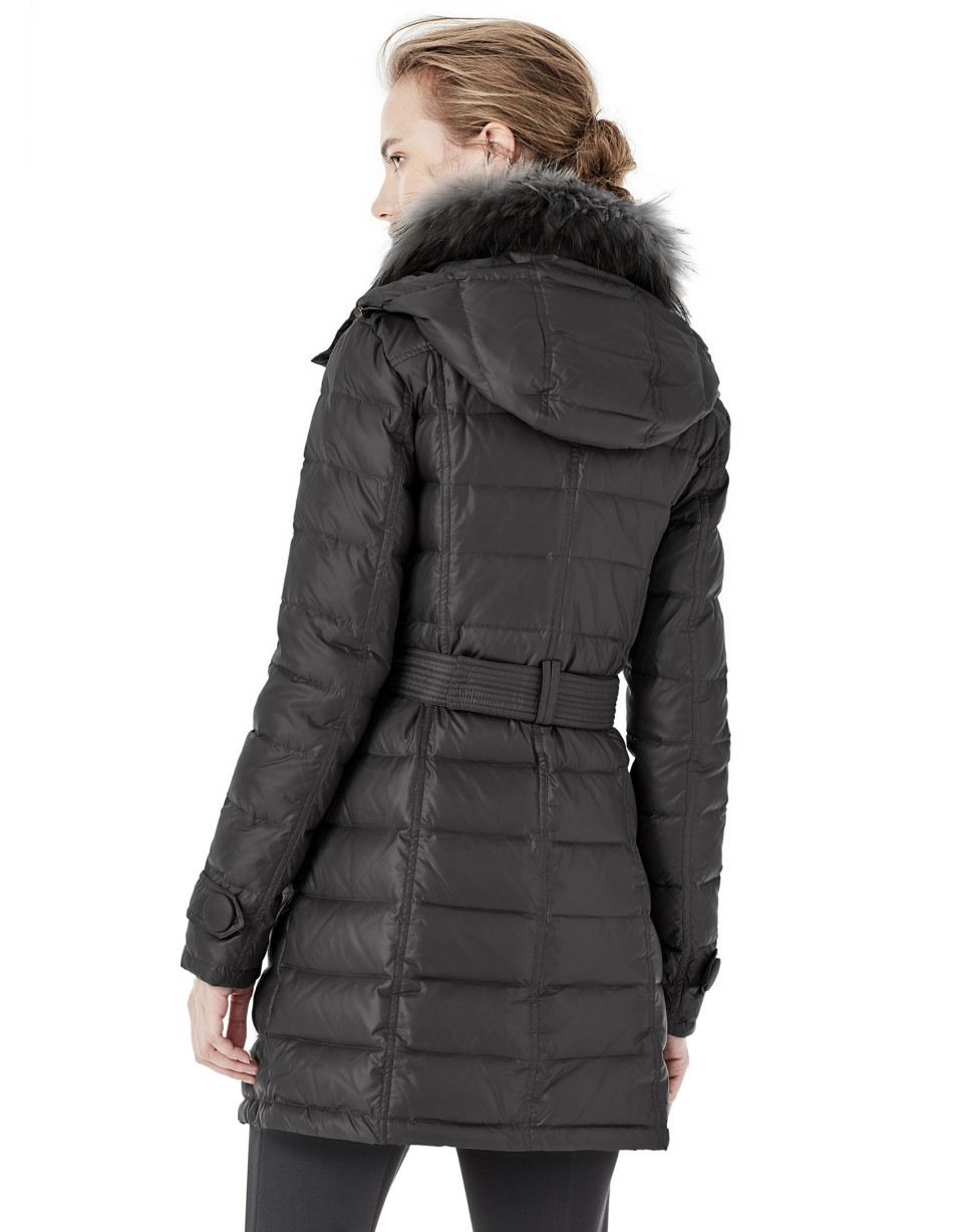 Long black windbreaker with hood