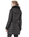 Long black windbreaker with hood