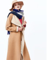 Abrigo doble faz beige