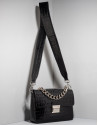 Black alligator leather Joyce purse