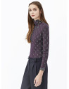 Burgundy turtle neck top