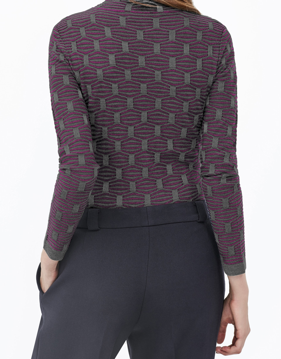 Burgundy turtle neck top