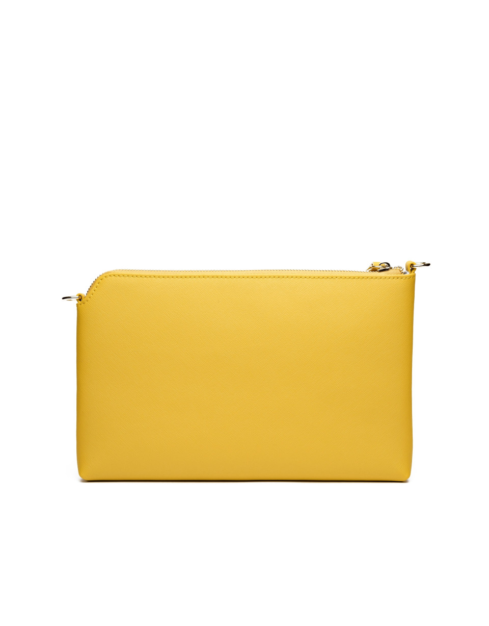 Clutch Lisa saffiano amarillo