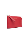 Clutch Lisa saffiano rojo brillante