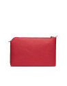 Clutch Lisa saffiano rojo brillante