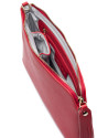 Bright red Saffiano leather Lisa Clutch 